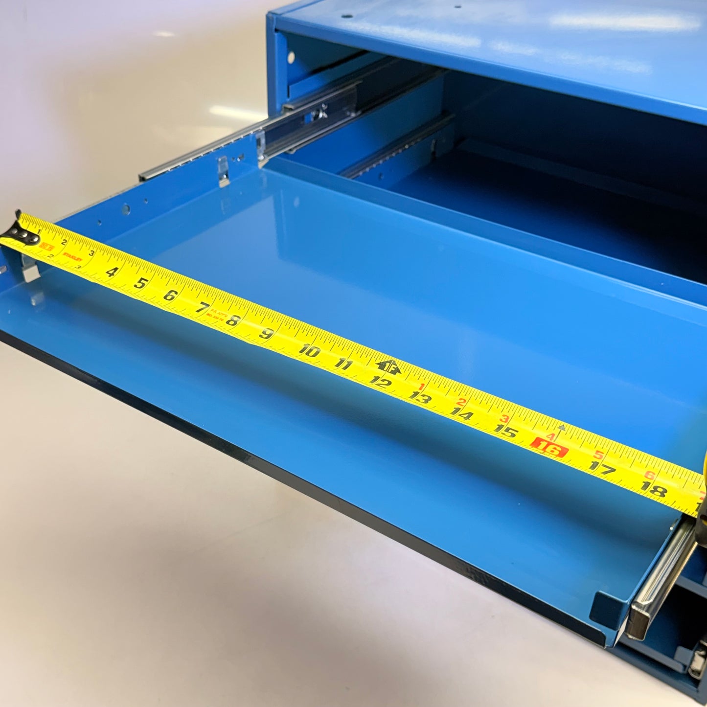 DURHAM MFG 5 Drawer Small Parts Slide Rack Cabinet Class C 12-1/2"x 20-1/2"x 21"  Blue New-Other