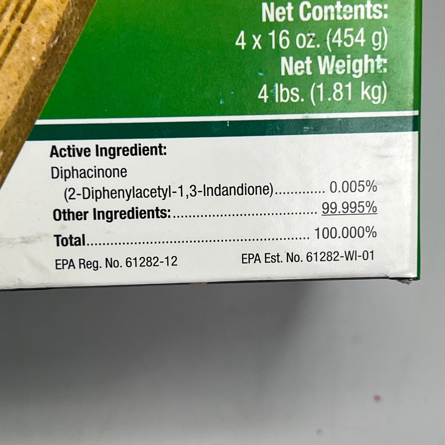 ZA@ NEOGEN All Weather Ramik Bars Fish Flavored for Rats  4lbs  Light Brown 116334