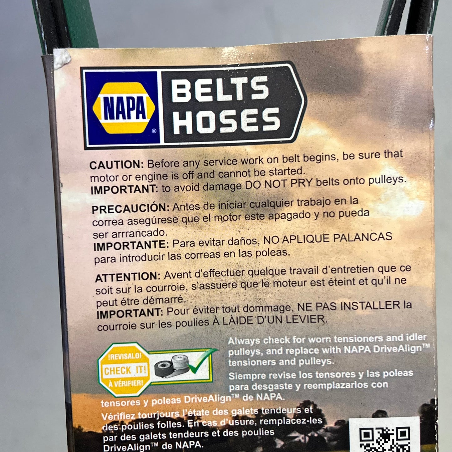 NAPA Automotive V-Ribbed Belt Fleet Runner K08 1 3/32"x71 1/2" Black 25080710HD