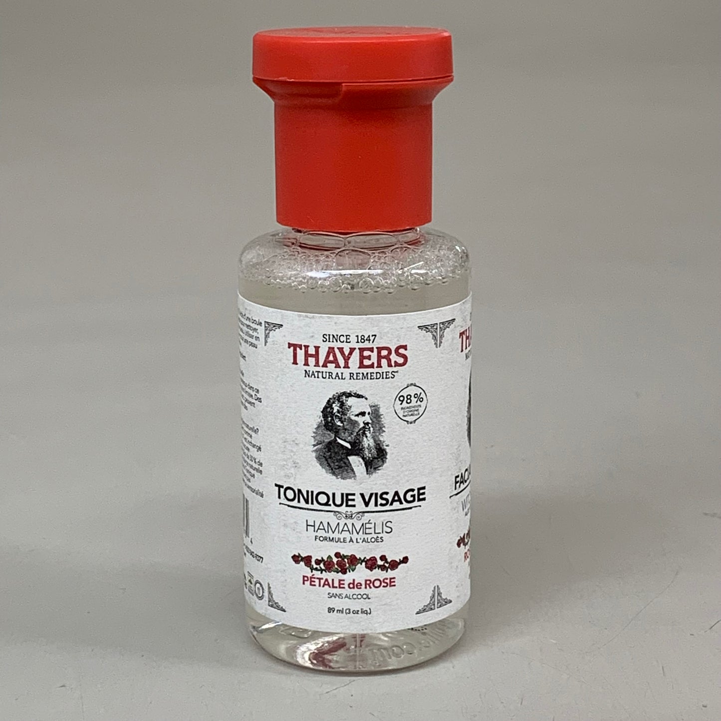 THAYERS (12 PACK) Alcohol-Free Witch Hazel Toner Rose Petal Scent  3 oz Clear K5019000