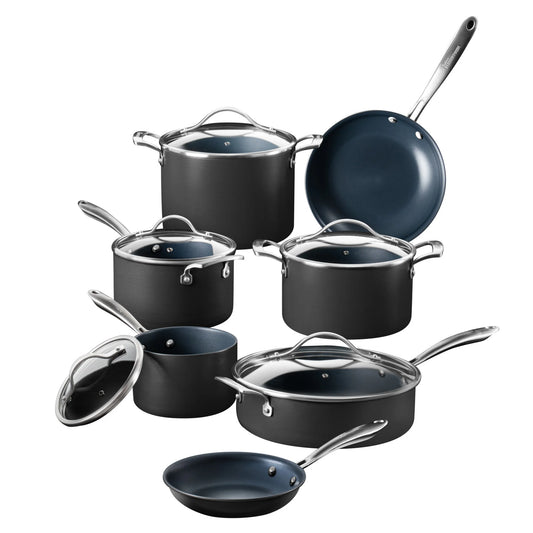 FLAVORTOWN Laser Titanium 12 Pcs Set, Capacity 5 Quarts FLLT-SET121