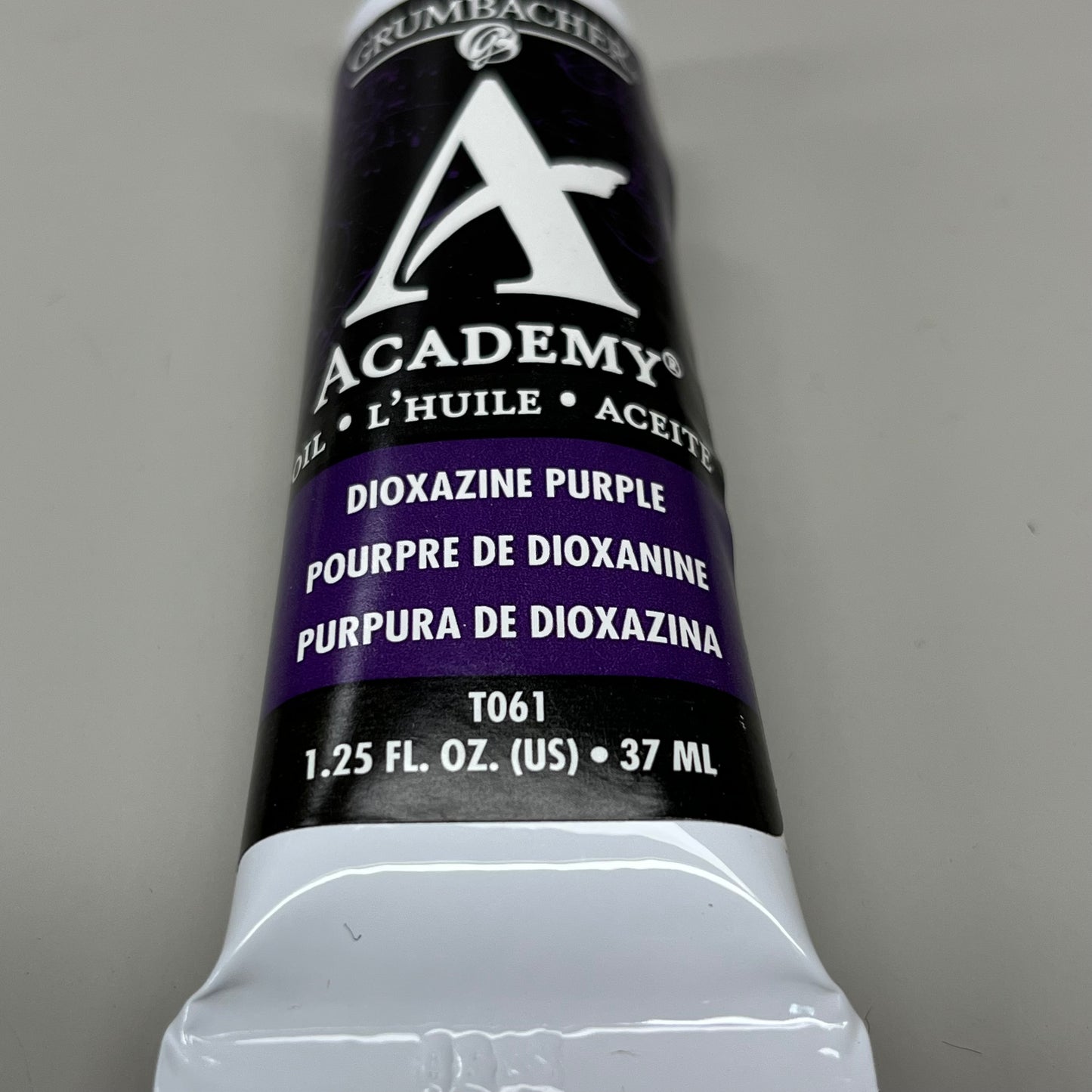 GRUMBACHER 3-PACK! Oil Paint Dioxazine Purple 1.25 fl oz / 37 ml T061 (New)