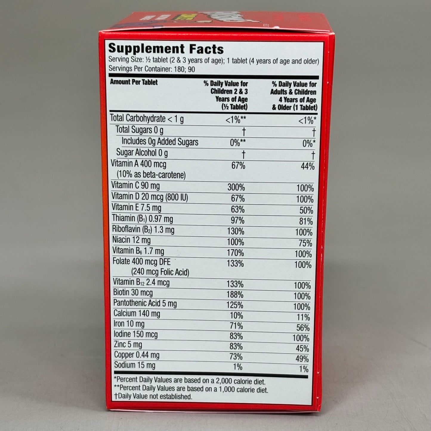 ZA@ BAYER (3 PACK, 90 TABLETS EACH) Flintstones Complete Multivitamin Kids BB 08/25 E