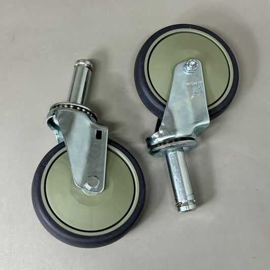 QUANTUM STORAGE SYSTEMS Swivel Stem Caster Kit 5" x 1-1/4" One Set WR-00H