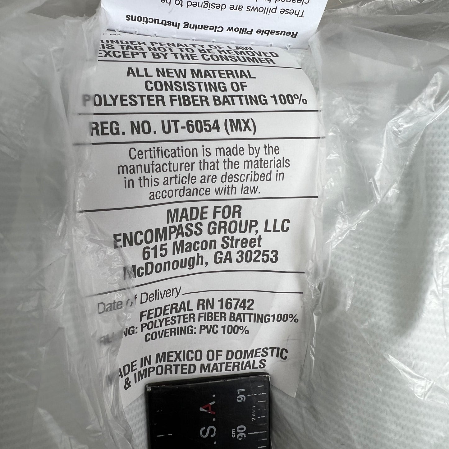 CAREGUARD (2 PACK) Pillow Queen White Sz Queen