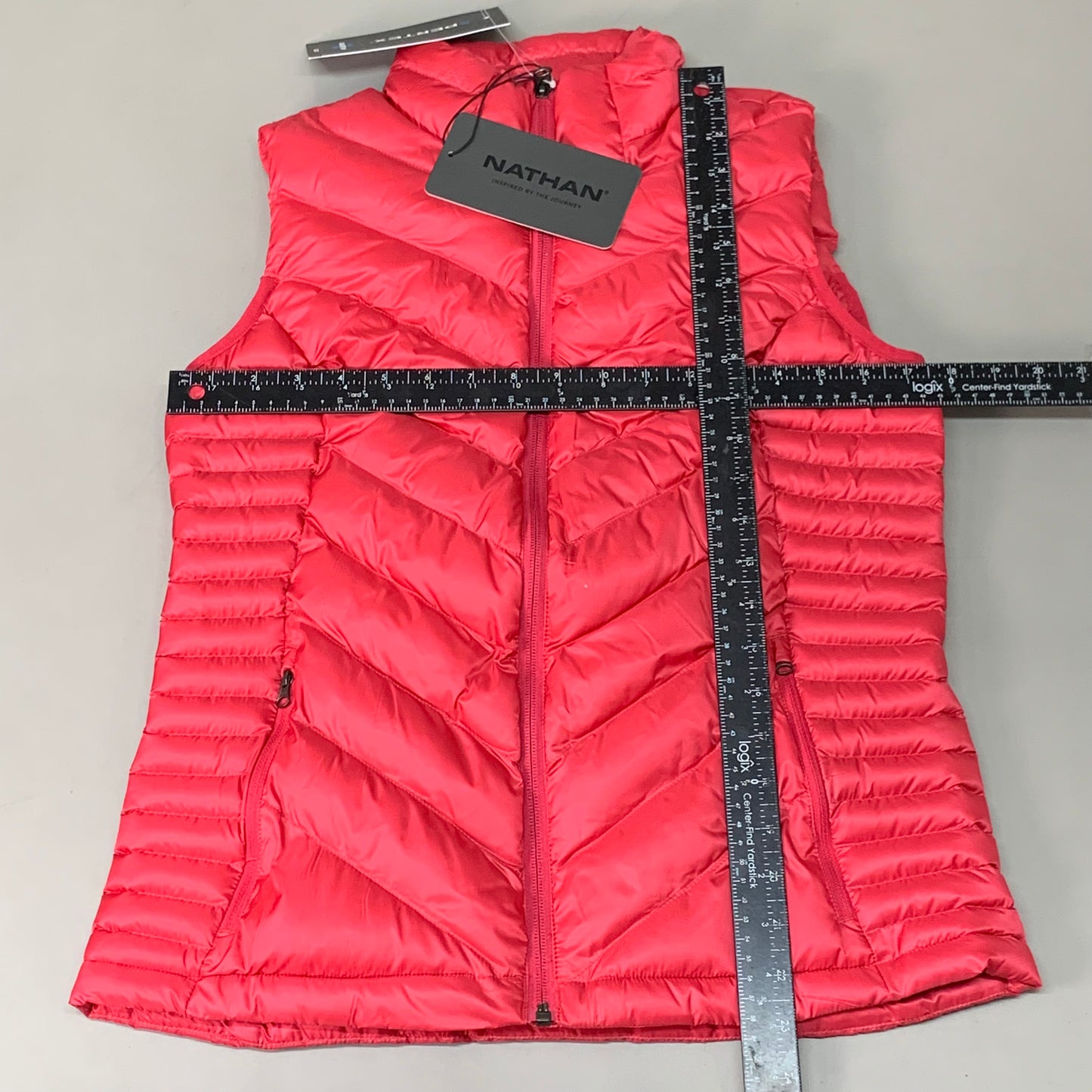 NATHAN Puffer Vest Pertex Running Women's S Raspberry Wine NS50600-20094-S