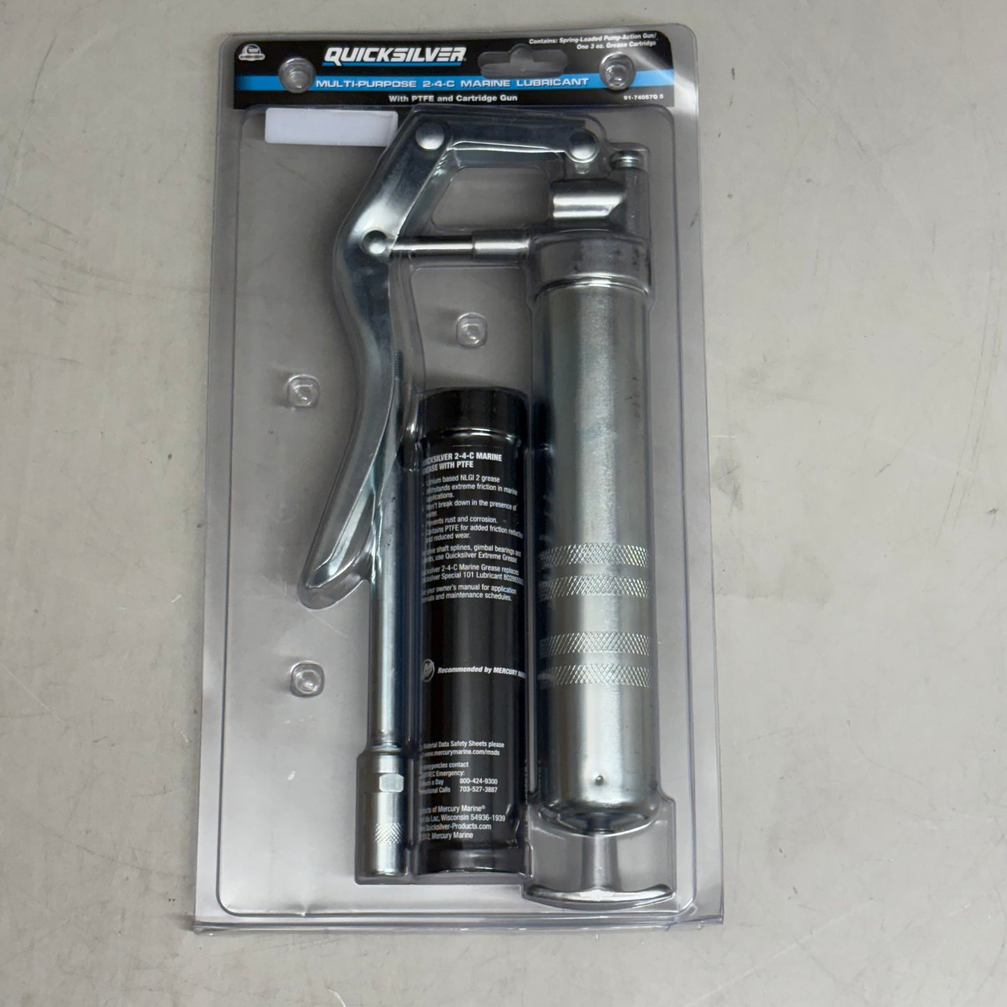 MERCURY MARINE OEM Quicksilver Gun & Lube 3 Oz Silver 710-91-74057Q 5