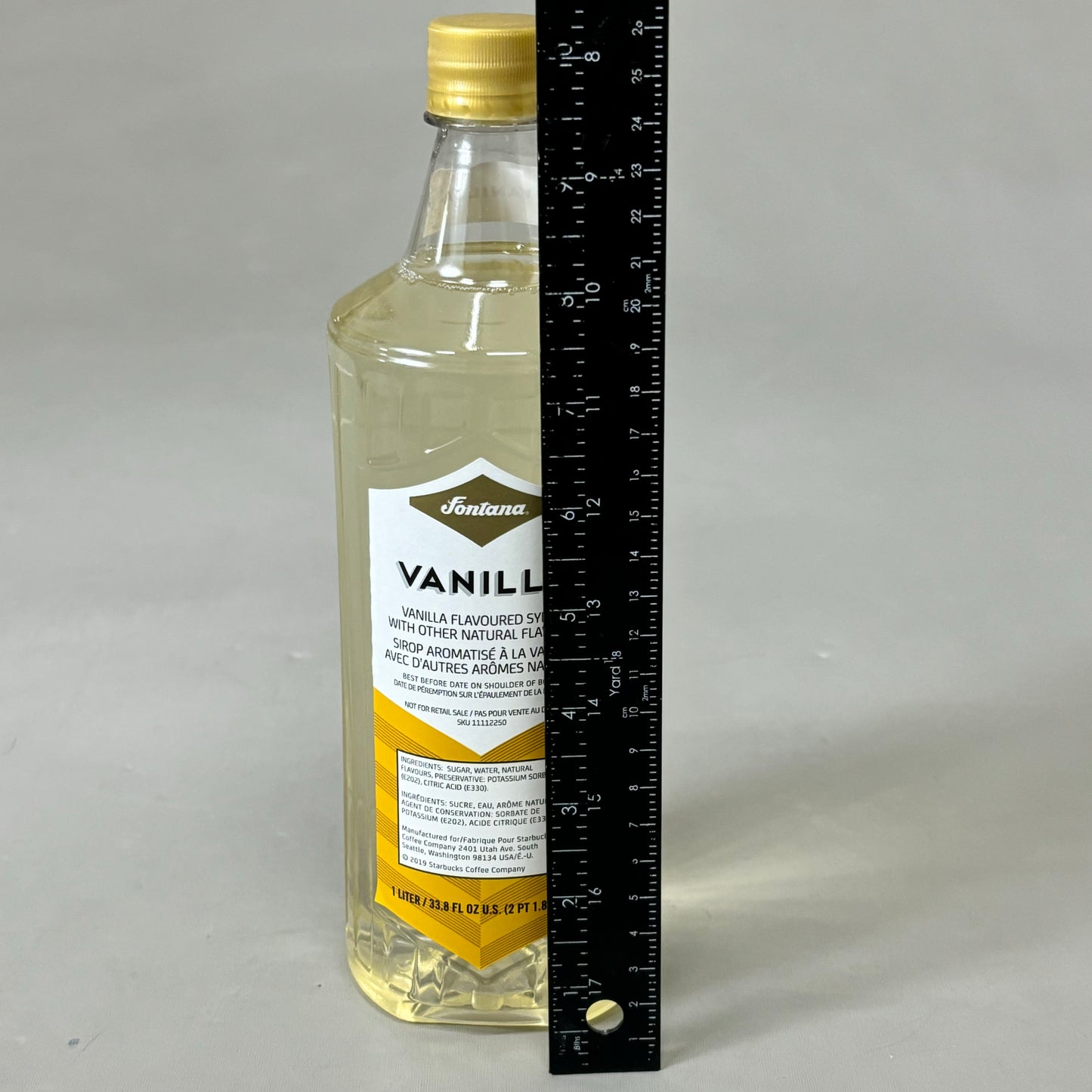 STARBUCKS (4 PACK!) Fontana Vanilla Flavored Syrup 33.8 fl oz/bottle BB: 07/2025