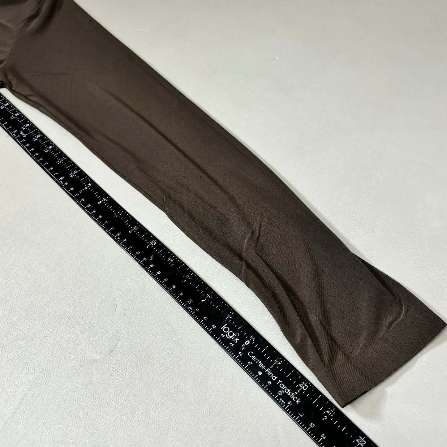 NORMA KAMALI Slim Fit Turtleneck Catsuit w/ Footsie Women's Sz XL/42 Chocolate