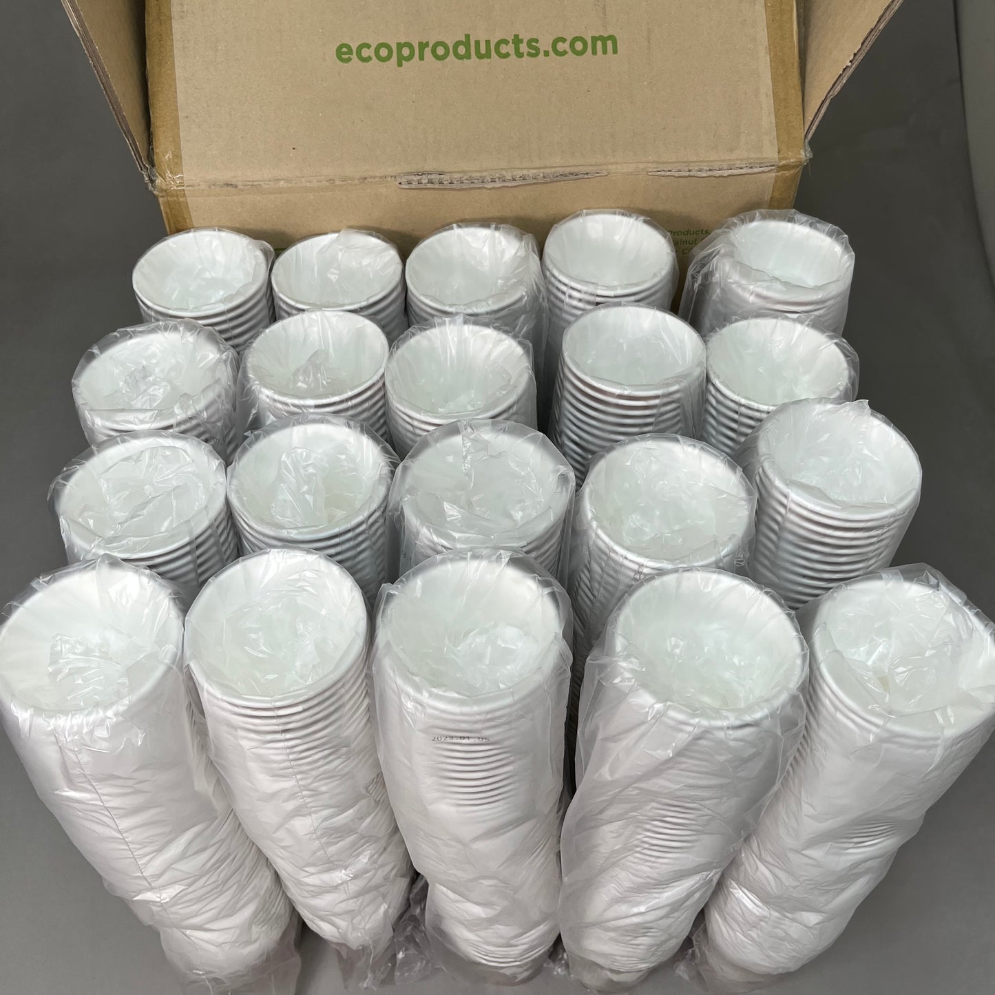 ECO-PRODUCTS 1000-PACK! 8oz Cups Made from Sugarcane Compostable (New)