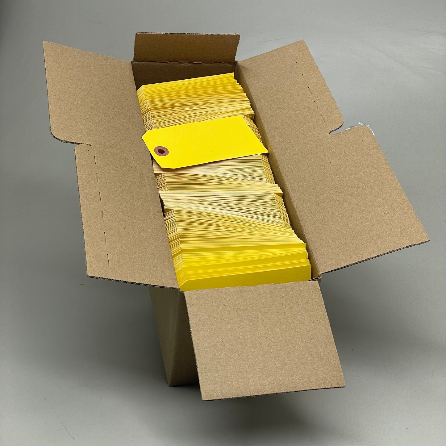 1,000 Shipping Hang Tags Light Yellow 13 Pt. Cardstock 4 3/4" x 2 3/8" 513YEL