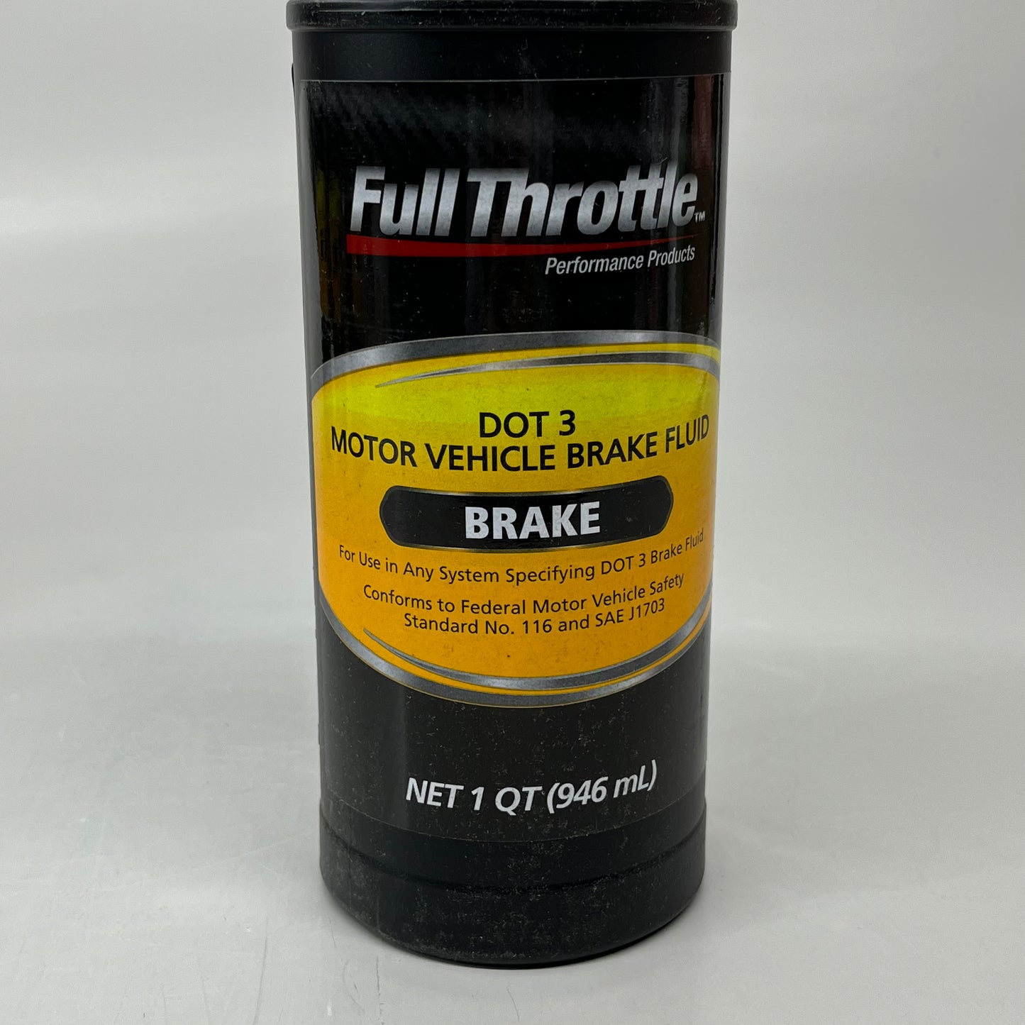 FULL THROTTLE 4-PACK!  Dot 3 Motor Vehicle Brake Fluid Net 1QT (946 mL) FT50103