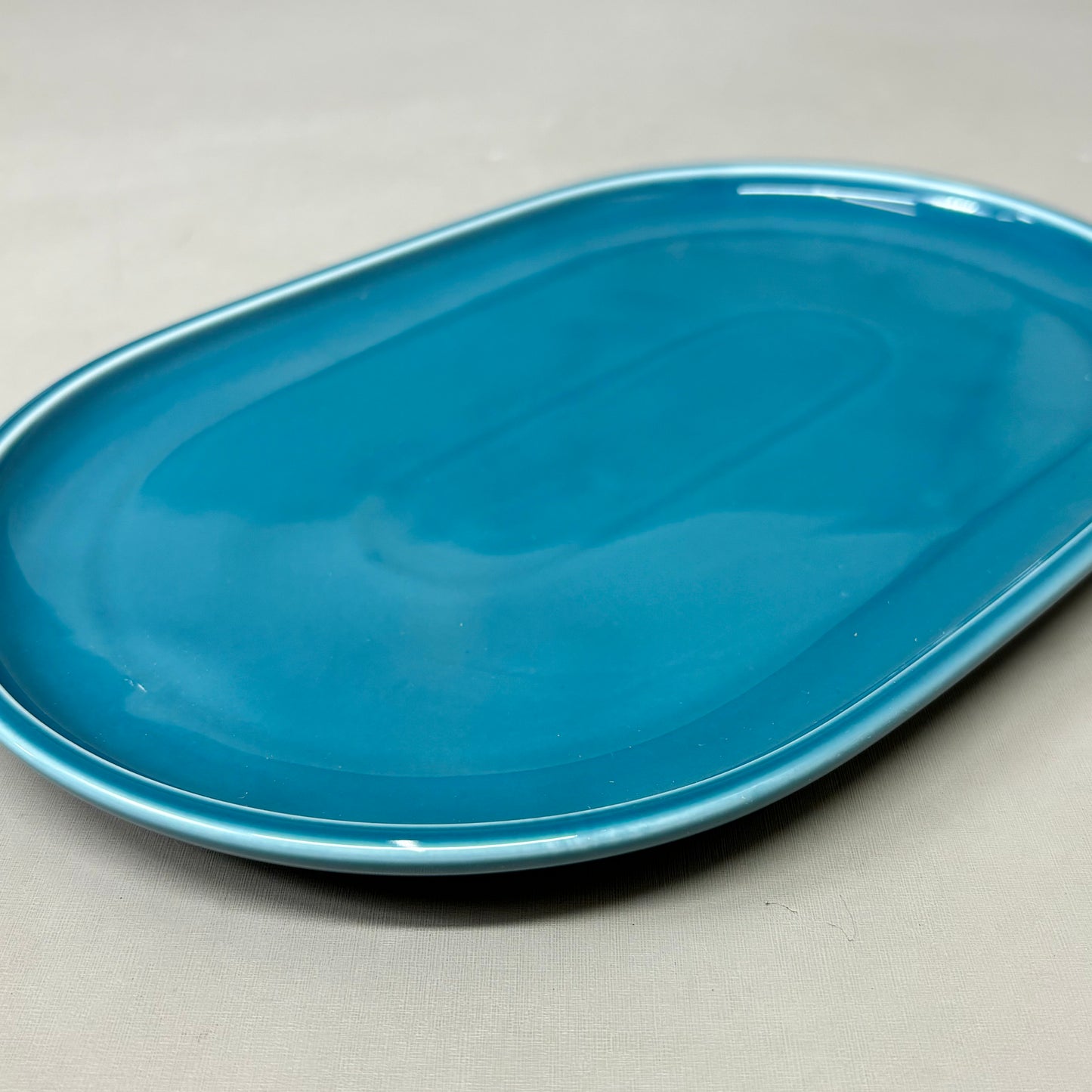 SCHONWALD Oval Companion Platter Porcelain Petrol Blue 6 PACK