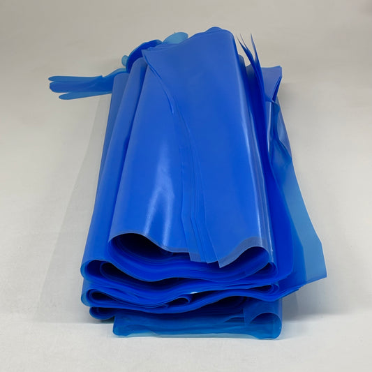 VR (50 PACK) Poly Co Die-Cut Aprons Economical & Lightweight 55"x35" Blue 46520