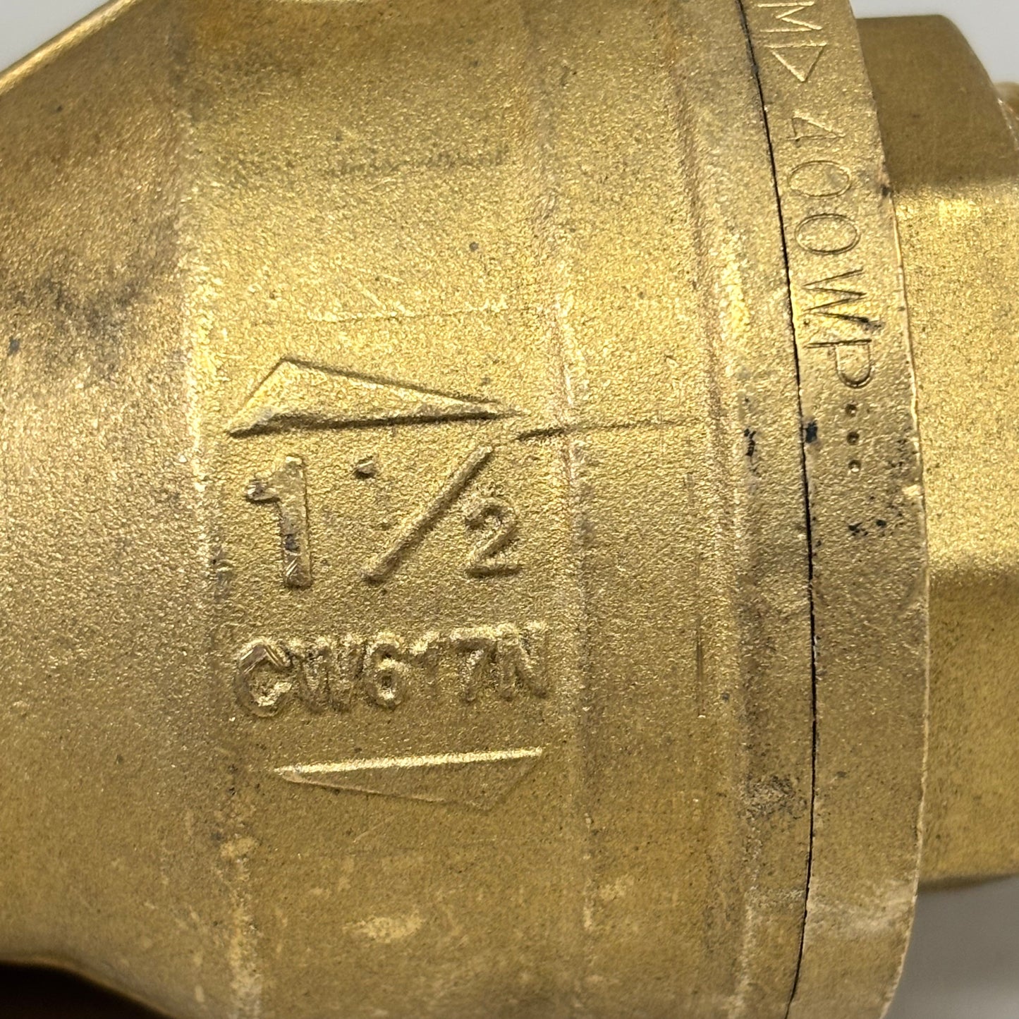 RUBINC Threaded Ball Brass Valve S95 600 CWP PN40 DN40 1-1/2" Made in Italy