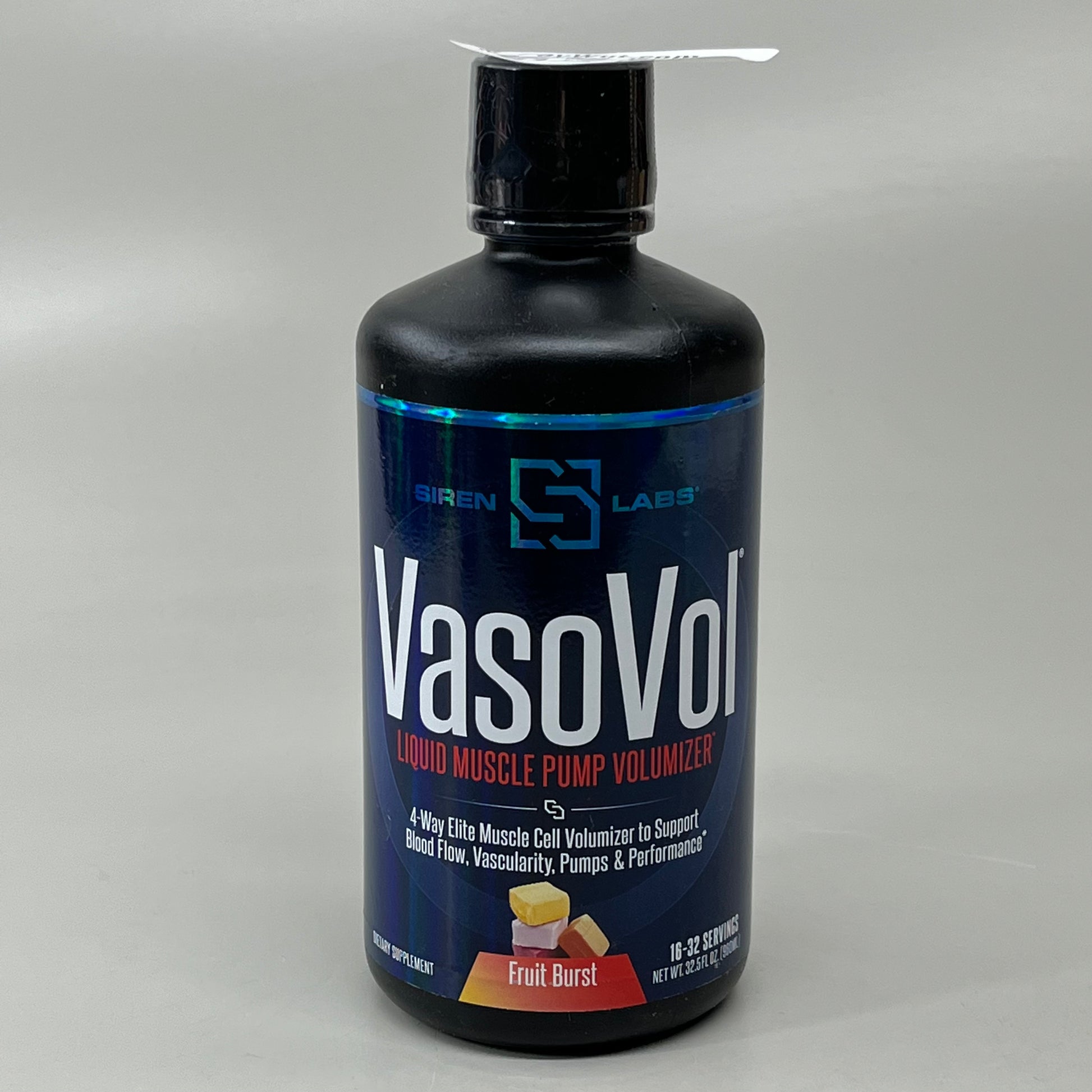 SIREN LABS VasoVol Liquid Muscle Pump Volumizer 32.5 FL oz. 960ML Exp PayWut