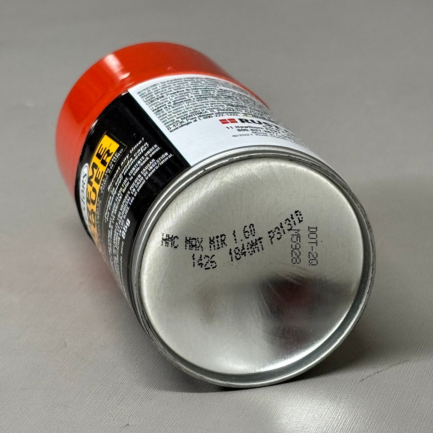 RUSTOLEUM (3 PACK) Lacquer Spray Paint One Coat Flaming Orange 3oz TES1840M