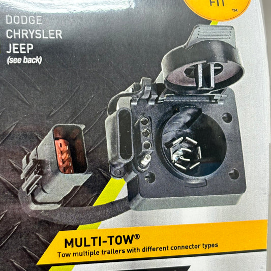 HOPKINS Vehicle 7 Blade & 4 Flat For Dodge Chrysler Jeep Wiring Kit 42145 (new)