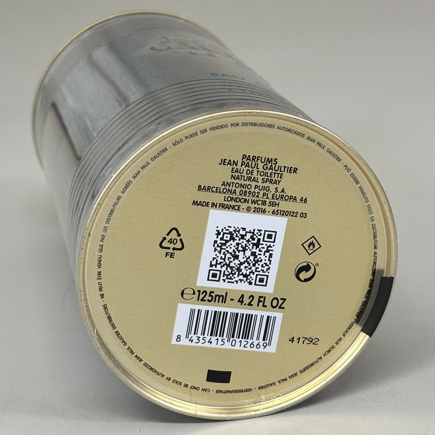 JEAN PAUL GAULTIER "Le Male" Parfum Amber Aromatic Eau De Toilet 4.2 floz
