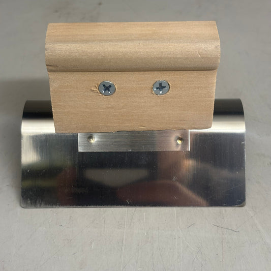 KRAFT TOOL CO Stainless Steel Outside Corner Tool with Wood Handle  4"x2"3/4"R