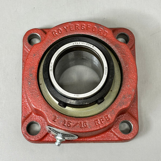 ROYERSFORD R2000 Spherical Bearing 2 Square Flange Expansion Red 40-05-E200
