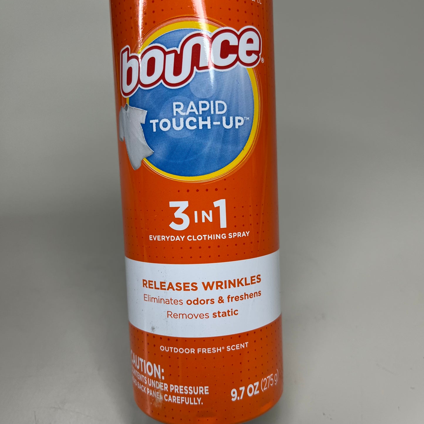 Bounce Rapid Touch-Up Everyday Clothing Spray, 3 in 1, Outdoor Fresh Scent - 9.7 oz