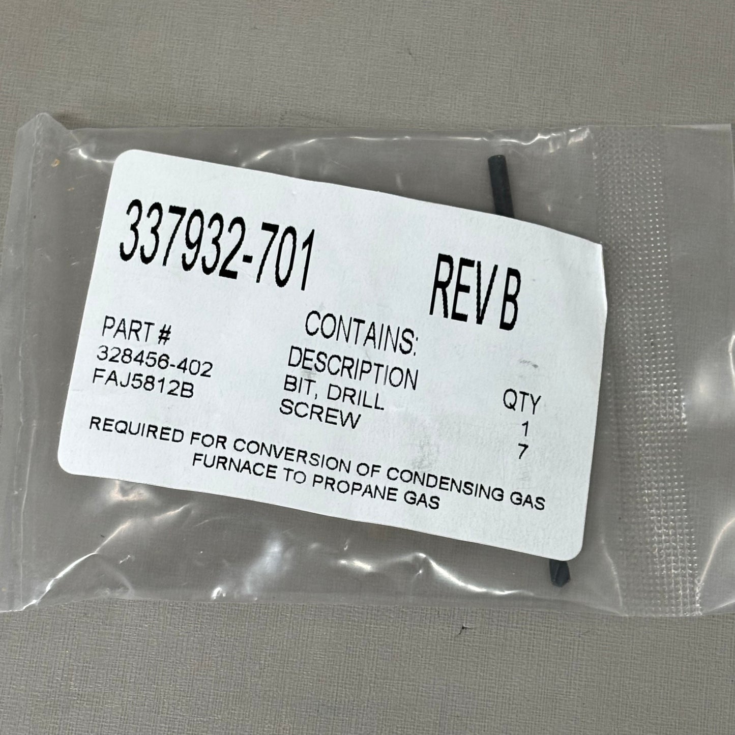 WHITE ROGERS Gas Conversion Kit Natural Gas to Propane 25 Piece AGAGC9NPS01D