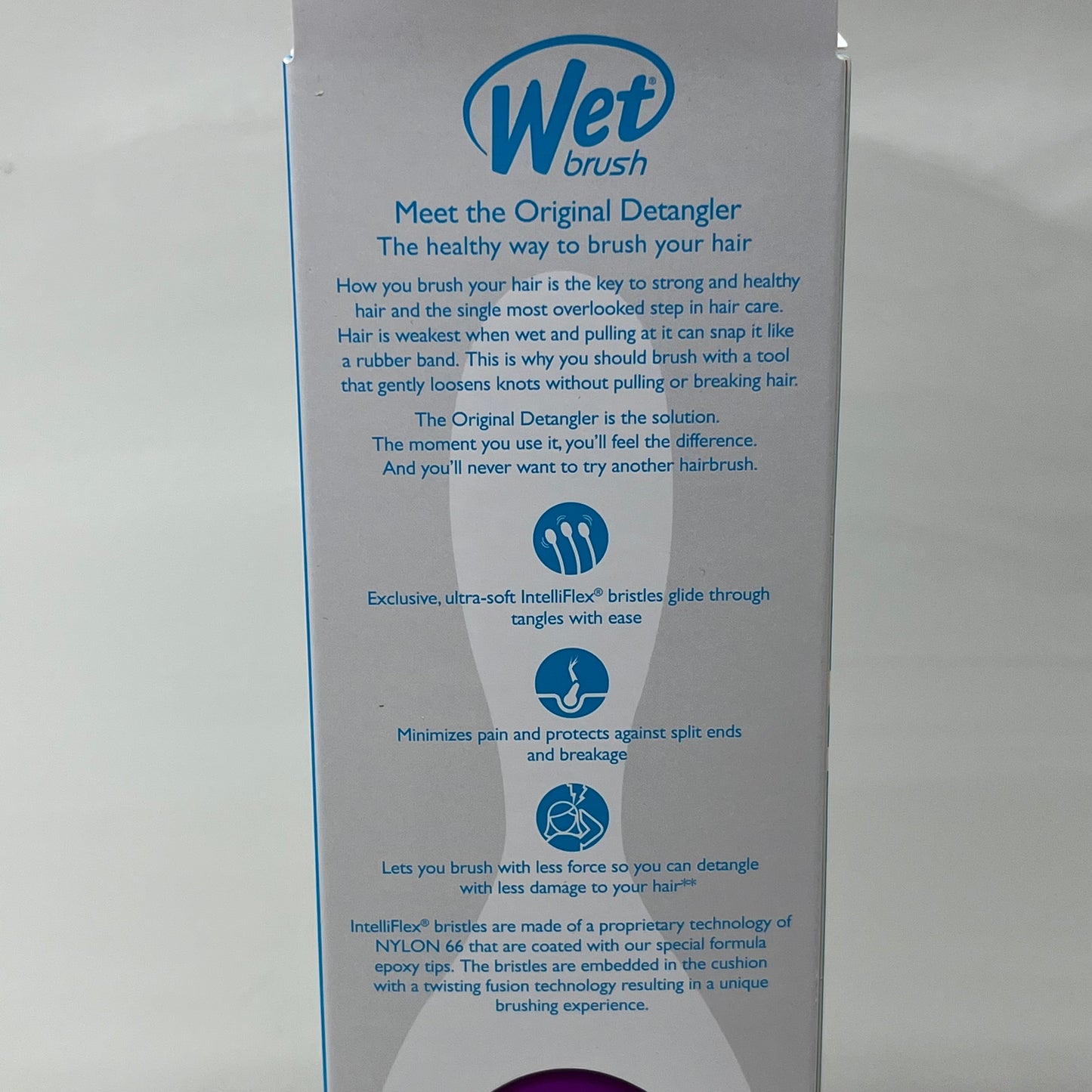 WET BRUSH (2 PACK!) Original Detangler Brush-all Hair Types Purple GYSPB830WARM