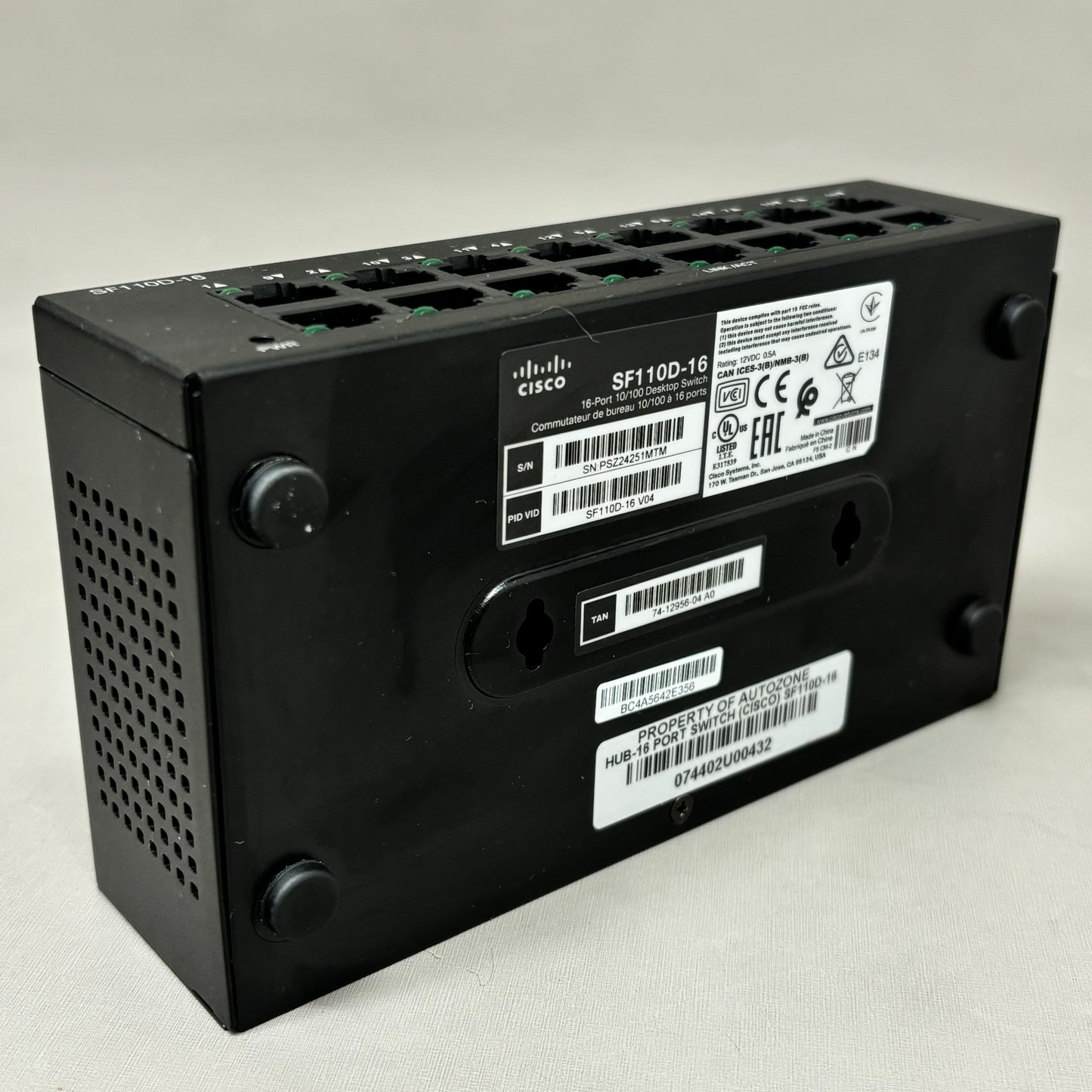 CISCO Business 16 Ports Unmanaged Wall-mountable Network Switch