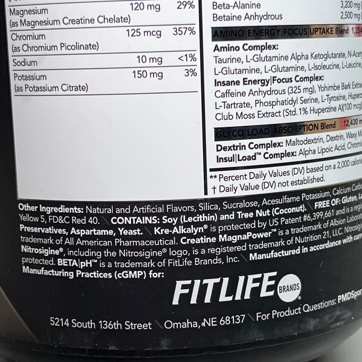 PMD Ultra Pump Fuel Insanity PreWorkout Miami Sunrise 930g Black Exp