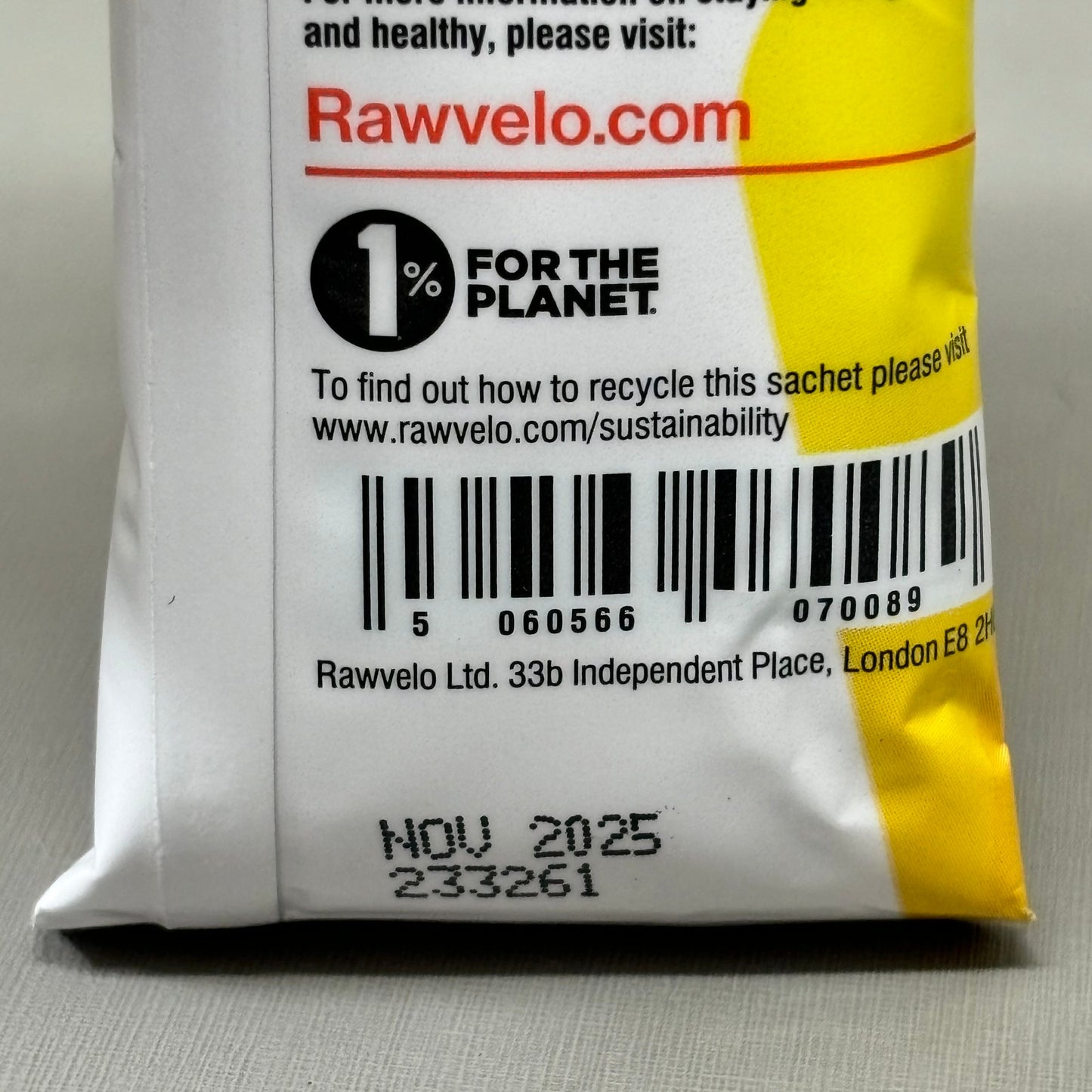 ZA@ RAWVELO (12 PACK) Energy Gels All Natural Blood Orange Cycling Hiking Running 11/25 T