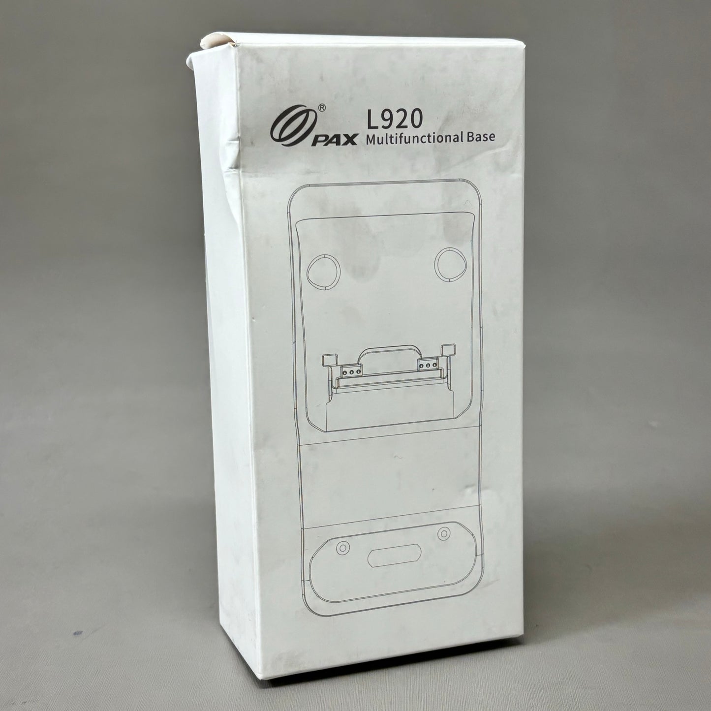 PAX Efficient Charging Dock w/ Ethernet & USB 920 Android Terminal White L920-BM