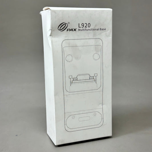 PAX Efficient Charging Dock w/ Ethernet & USB 920 Android Terminal White L920-BM