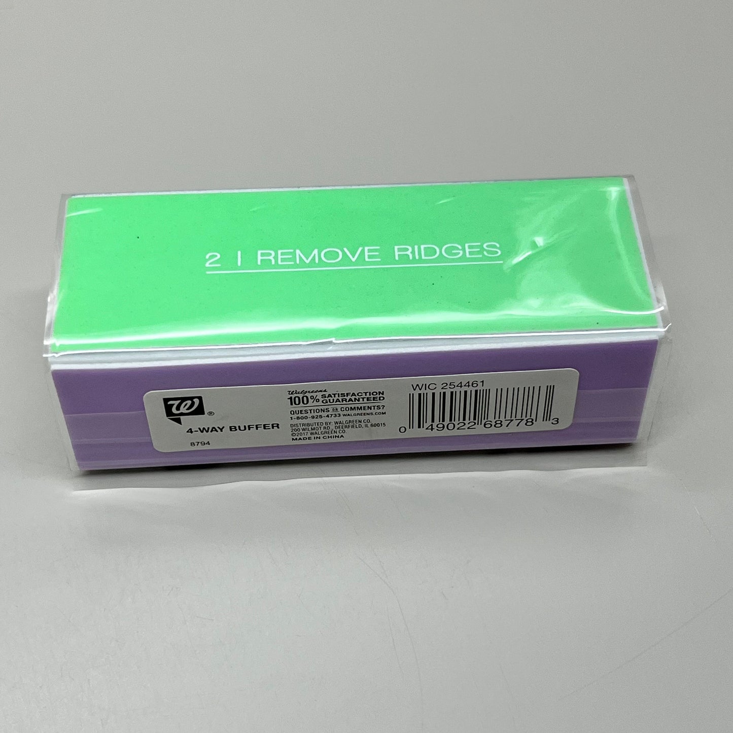 ZA@ WALGREENS (6 PACK!) 4-Way Nail Buffer 3 1/2" Multi-Color WIC 254461 C