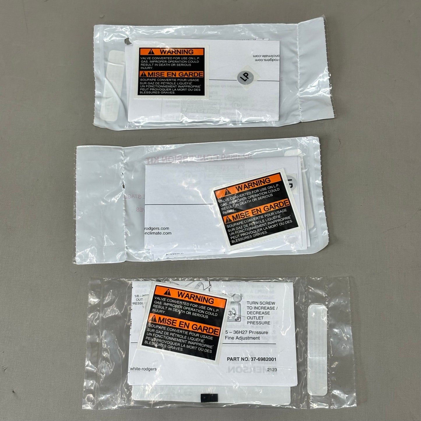 WHITE ROGERS Gas Conversion Kit Natural Gas to Propane 25 Piece AGAGC9NPS01D