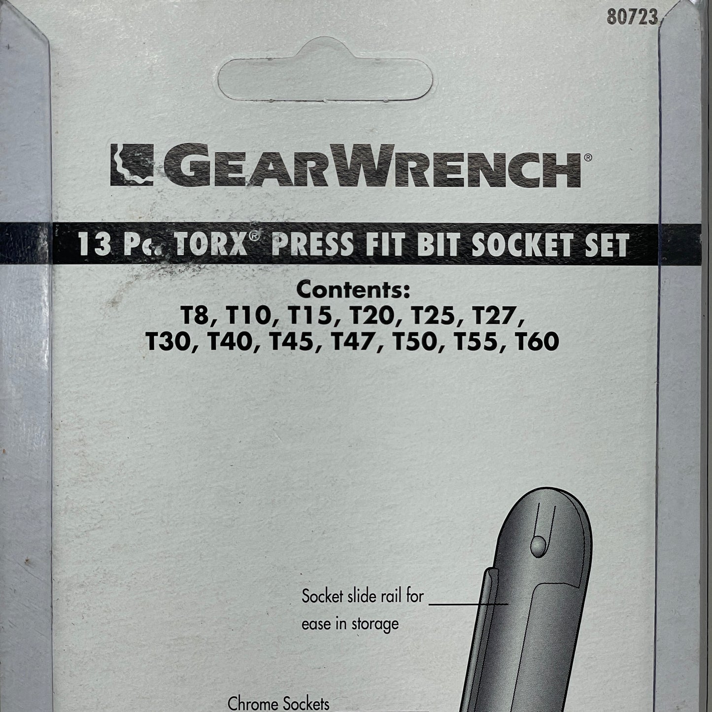 GEARWRENCH 13 Piece 1/4", 3/8" & 1/2" Drive Torx® Bit Socket Set 80723