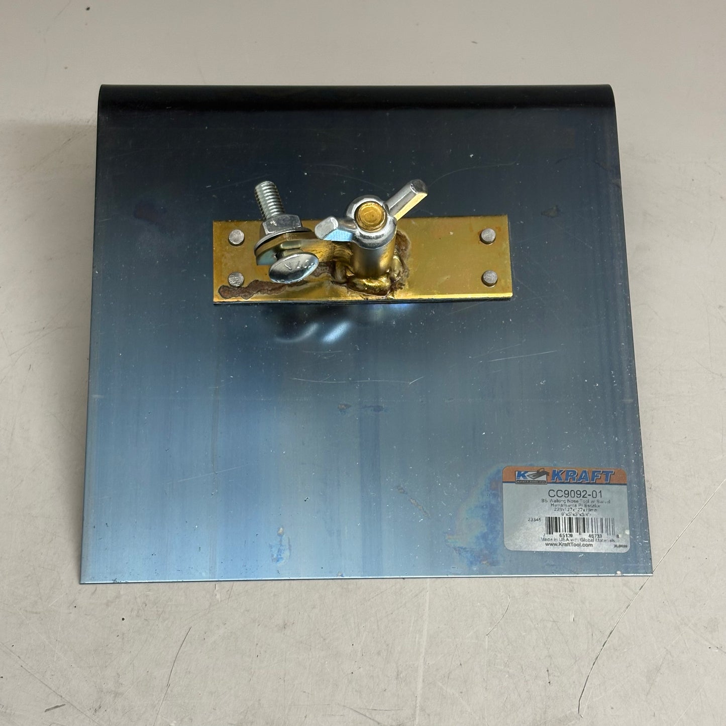 KRAFT TOOL CO Lip Blue Steel Walking Nose Tool 9" x 9" 3/4"R 4" CC9092-01