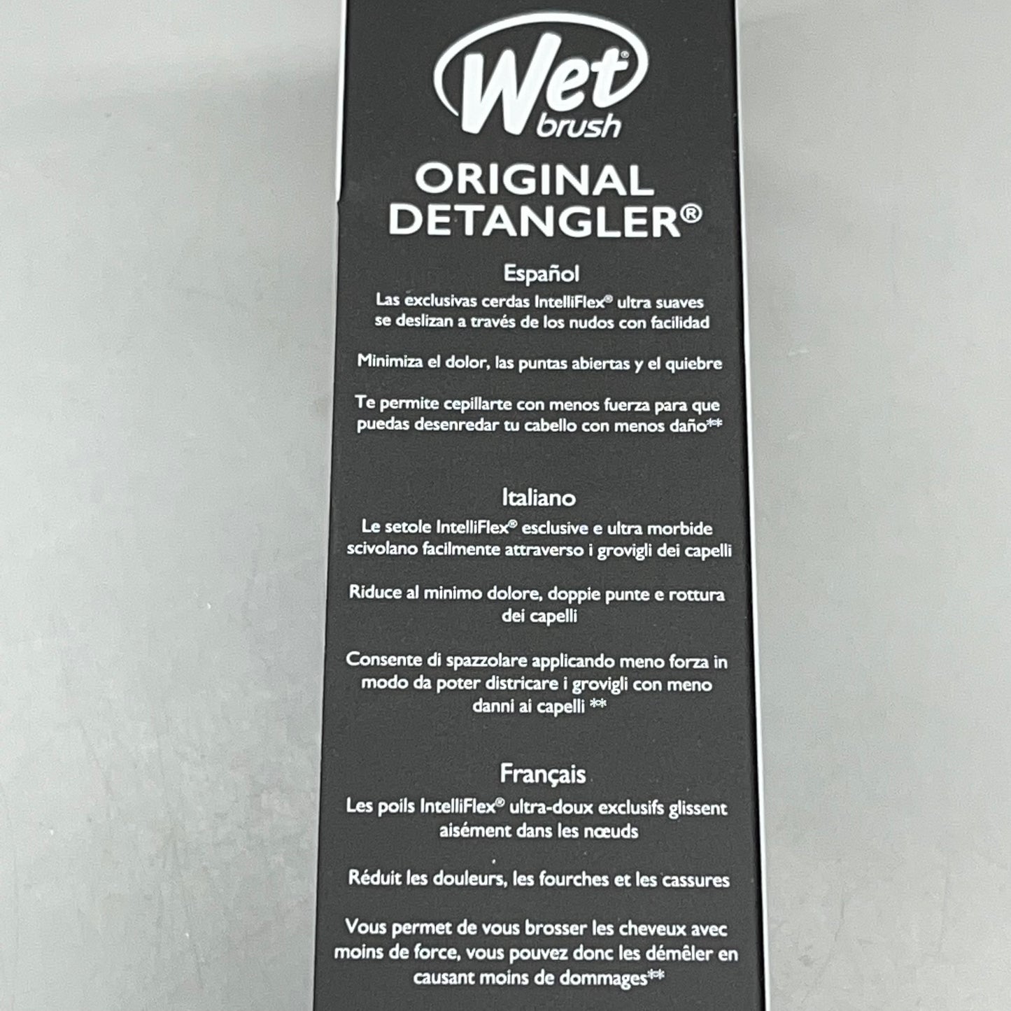 WET BRUSH (2-PACK!) Original Detangler Hipster Assortment Black GYZWR830HIPS