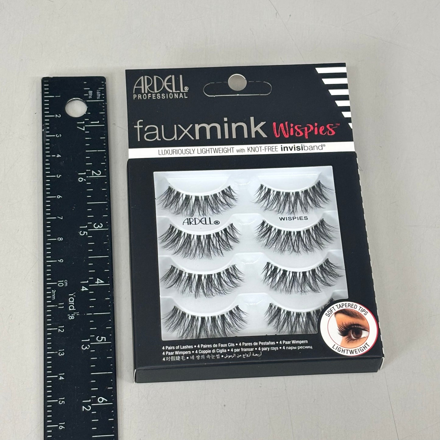 ARDELL (2 PACK, 4 PAIRS EACH) Fauxmink Wispies Lashes Lightweight Knot-Free