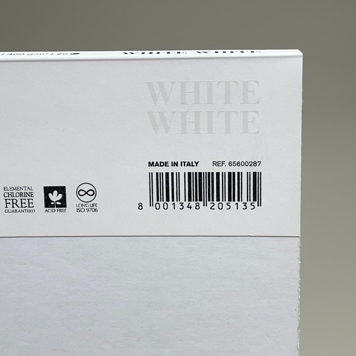 FABRIANO White White Drawing Pad 9"x12" 20 Sheets GSM: 300 65600287