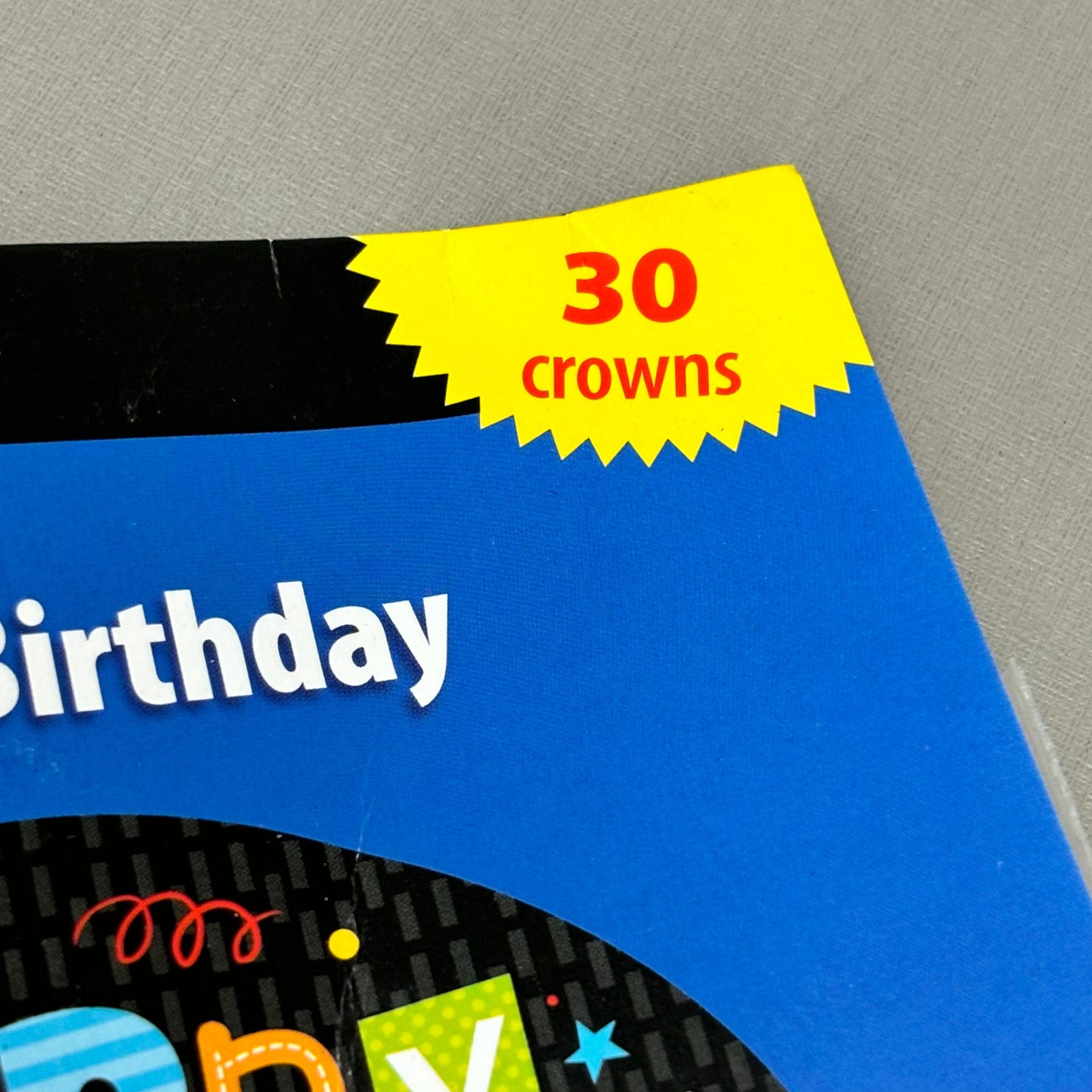 ZA@ CREATIVE TEACHING PRESS (30 PACKS) Happy Birthday Crowns Party Supplies 24" 2817 As-is B