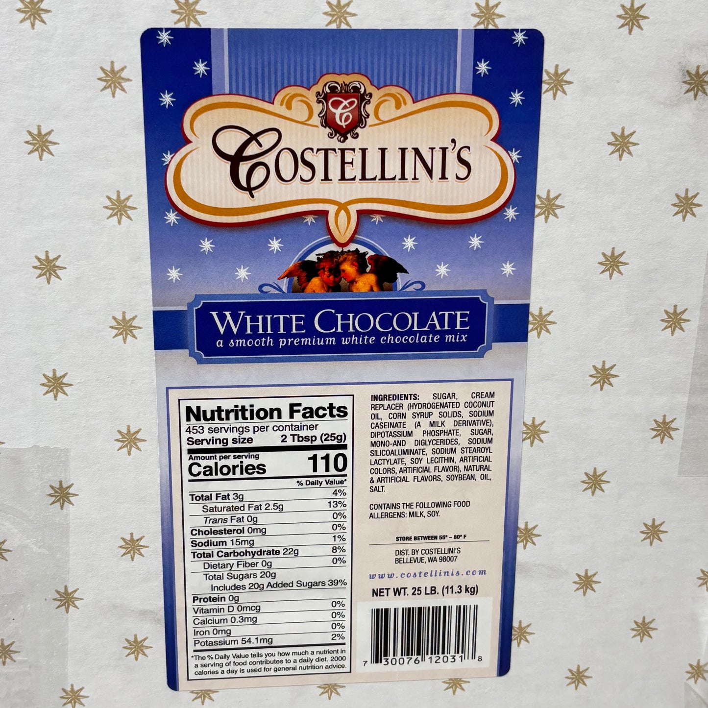 COSTELLINI'S 25 Lbs Bag White Chocolate Drink Powder 5372014