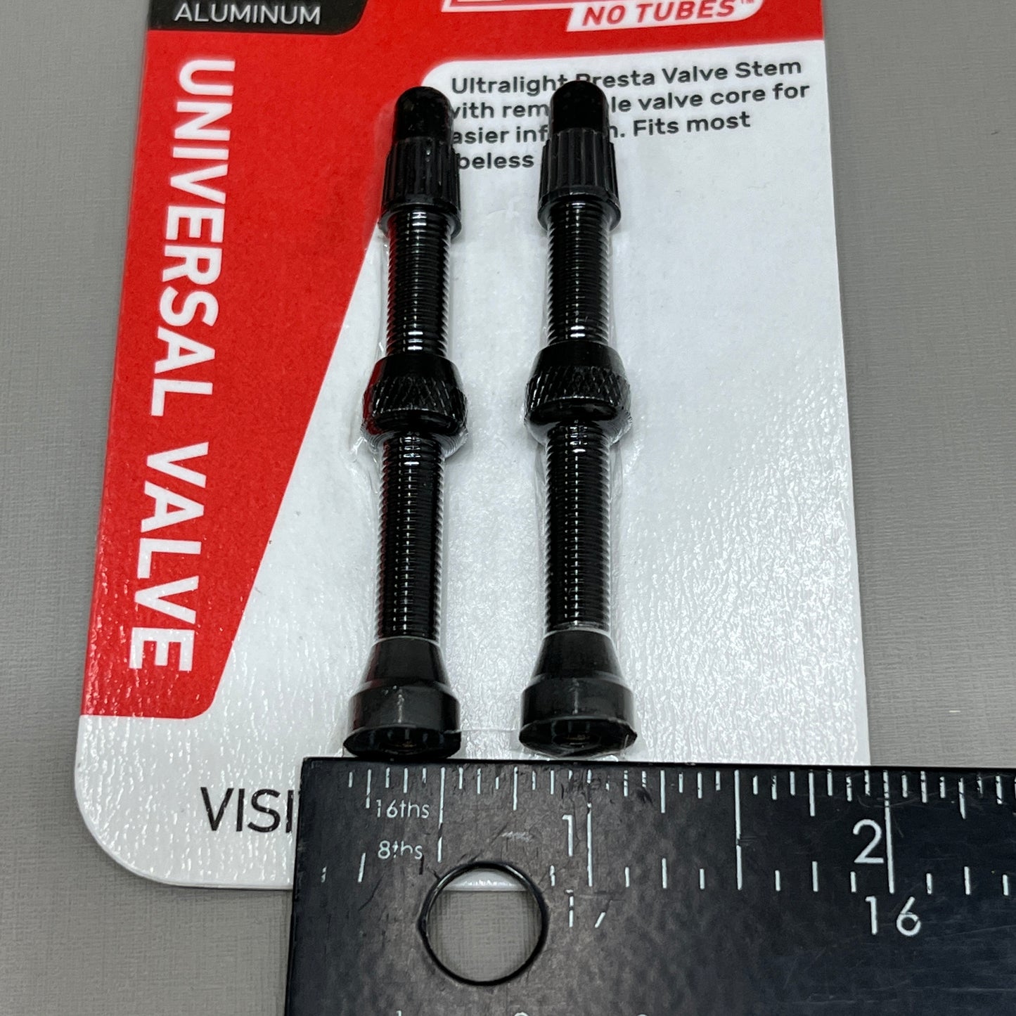 STANS No Tubes Ultralight Presta Valve Stem Universal Valve 55mm Black AS0151 (New)