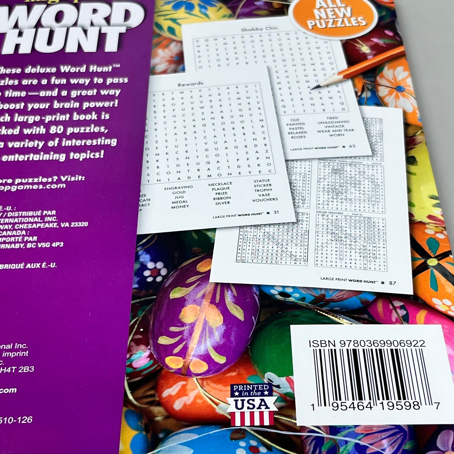 WORD HUNT (4 PACK) Large Print Word Search Puzzles Vol. 125, 126, 127, 128 353231