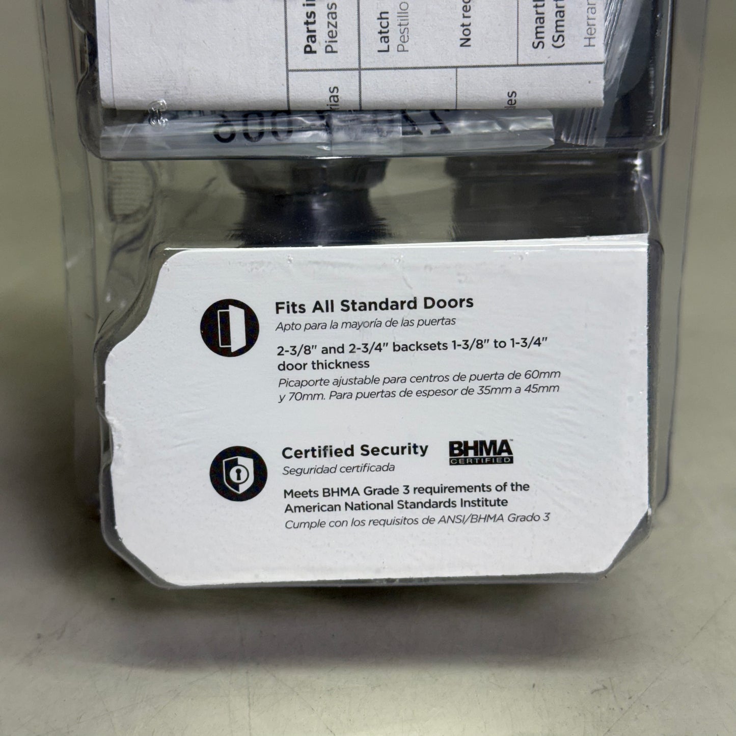 KWIKSET Smartkey Keyed Entry Door Knob w/ Microban Satin Nickel 94002-952