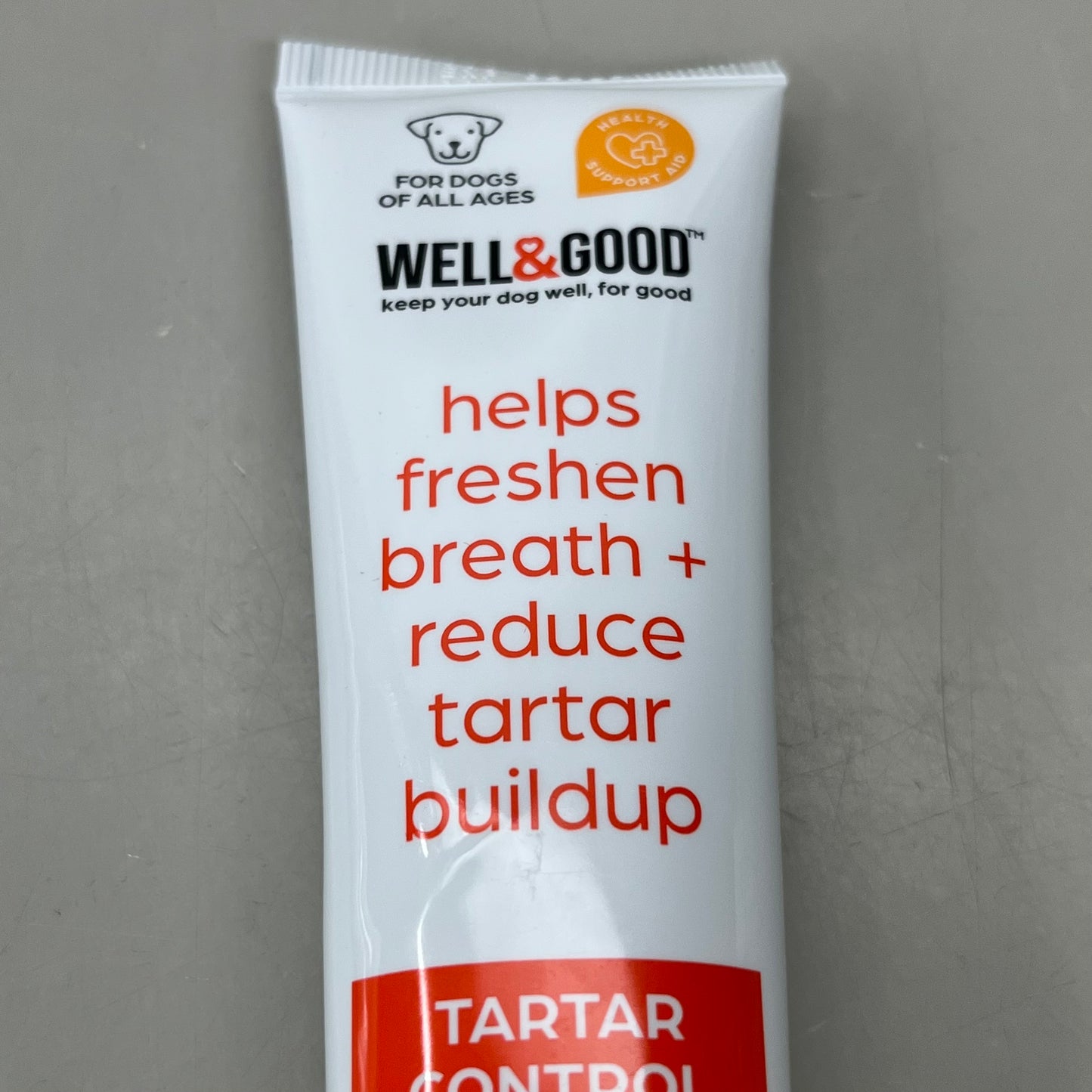 ZA@ WELL&GOOD (3-PACK!) Tartar Control Toothpaste For Dogs Peanut Butter 3.25 oz FFP22078