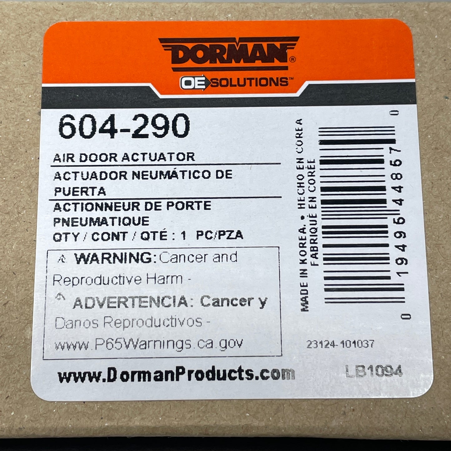 DORMAN HVAC Air Door Actuator Blend Door 604-290