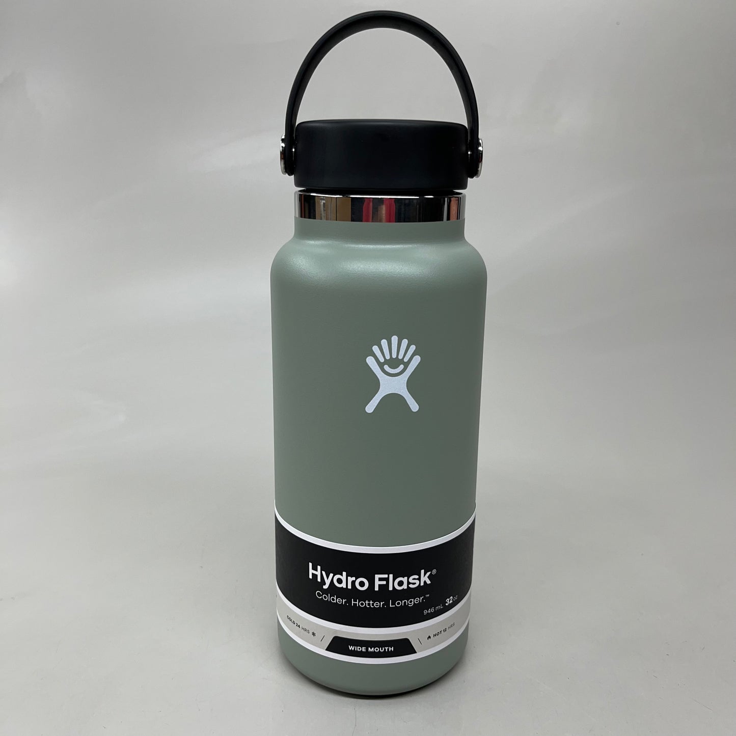 HYDROFLASK Wide Mouth Flex Cap Pro-Grade Stainless Steel Agave 32 oz W32BTS374