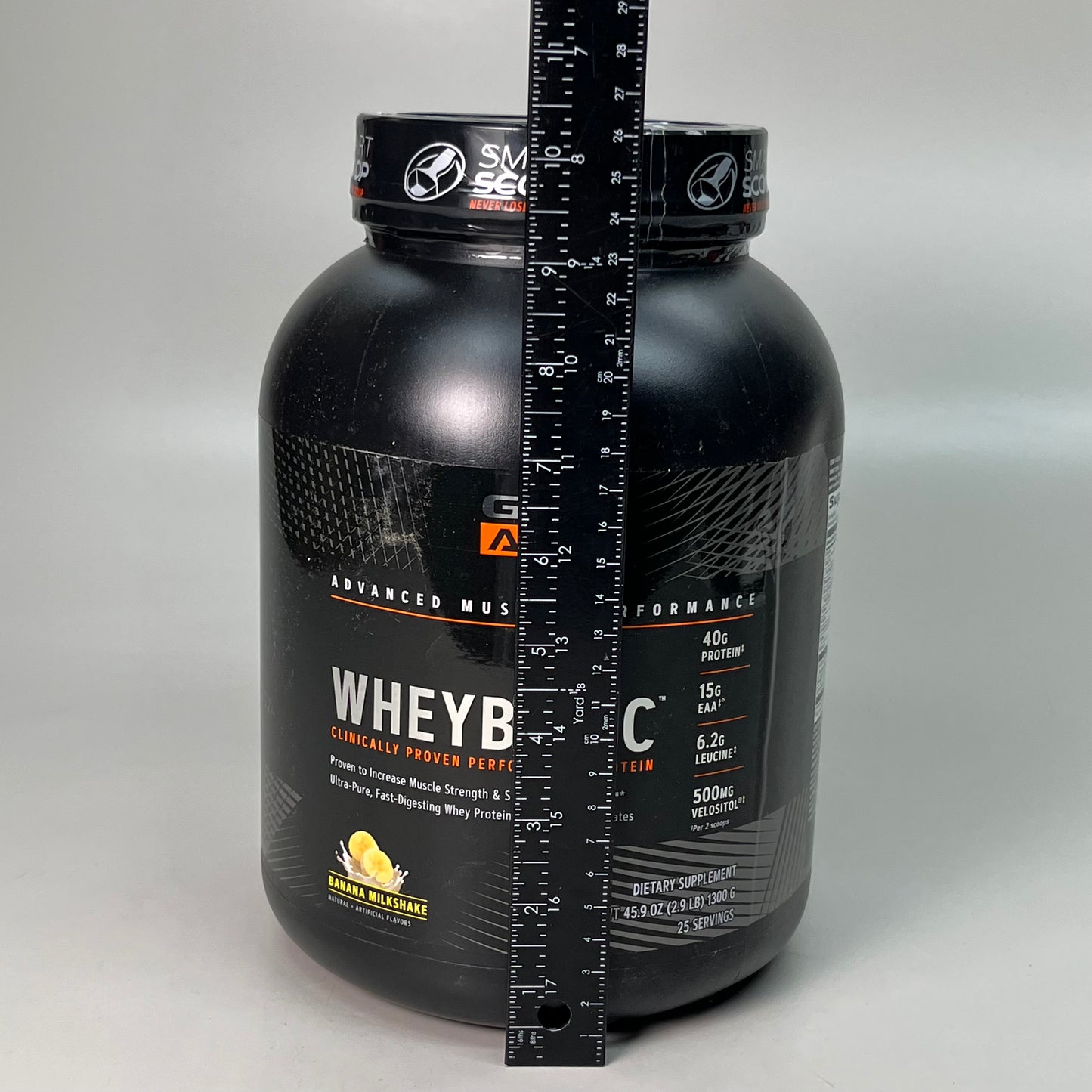 GNC AMP Wheybolic Muscle Performance Banana Milkshake 45.9 oz. 1300g 0