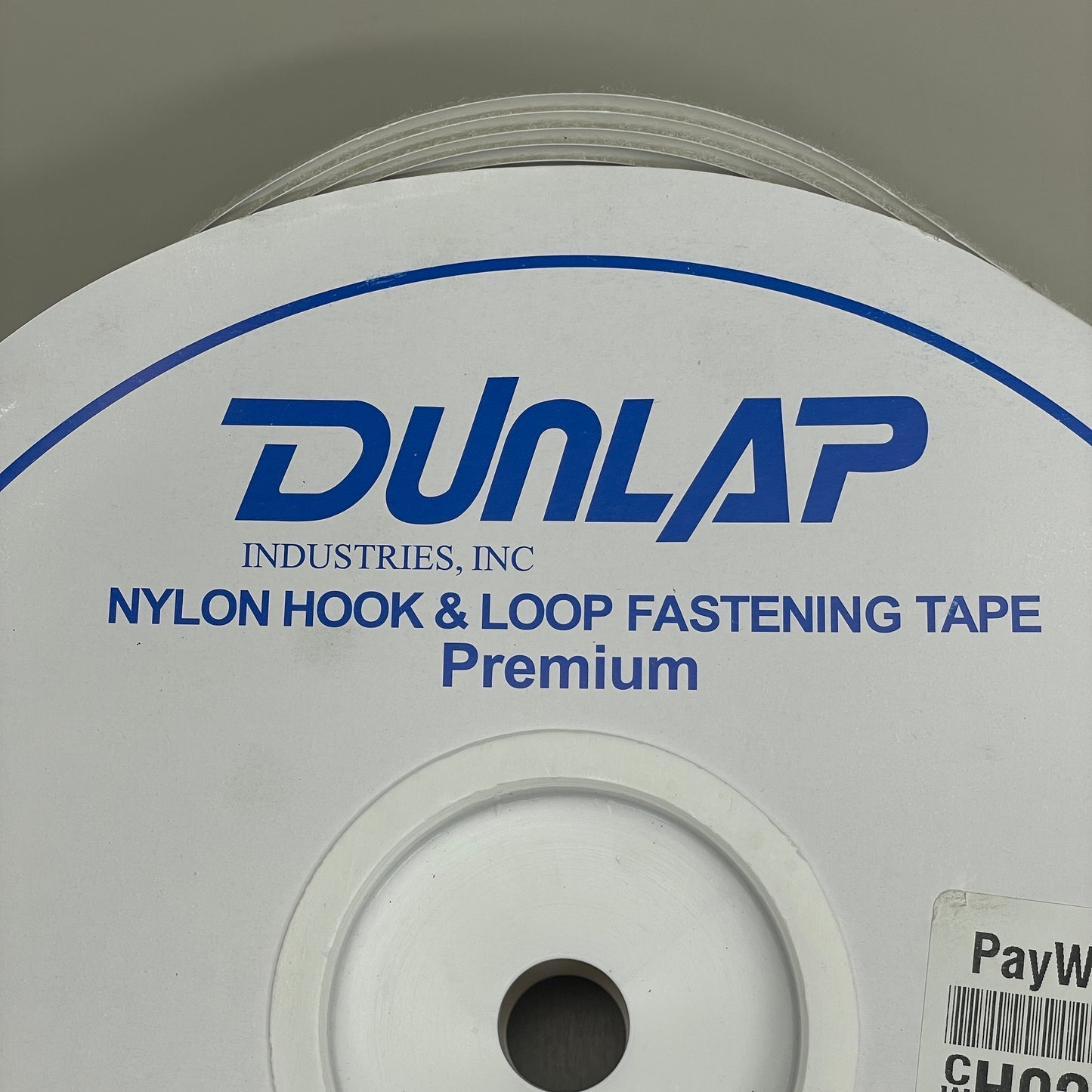 DUNLAP 2" Pressure Sensitive Acrylic Based Adhesive Loop White 25 yd Roll KY2LWHT